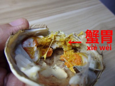 上海蟹の食べていけない胃