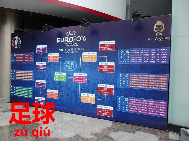 中国人が熱狂するサッカー欧州選手権 サッカー 足球 今すぐ中国語