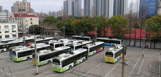 上海のトローリーバス