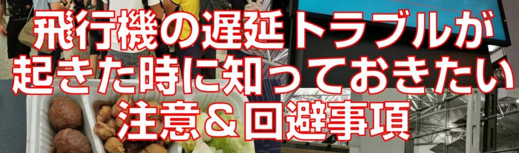 飛行機の遅延トラブルが起きた時に知っておきたい注意＆回避事項