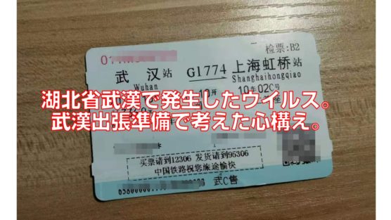 湖北省武漢で発生したウイルス。武漢出張準備で考えた心構え。