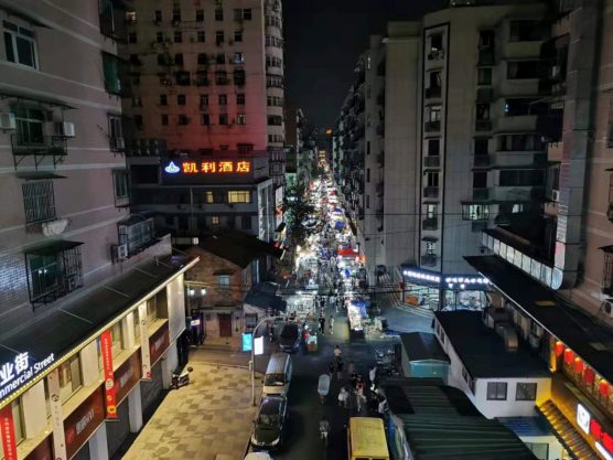 湖北省武漢の夜