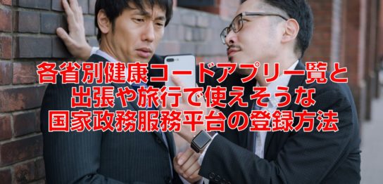 各省別健康コードアプリ一覧と出張や旅行で使えそうな国家政務服務平台の登録方法の見出し