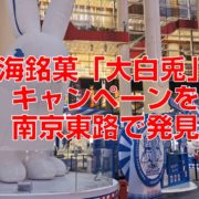 上海銘菓「大白兎」のキャンペーンを南京東路で発見
